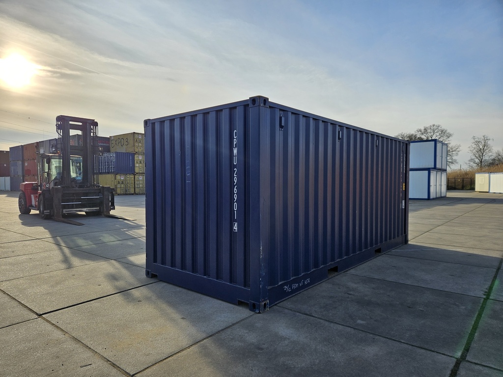 20ft Open Side Container Nieuw (One way) Donkerblauw