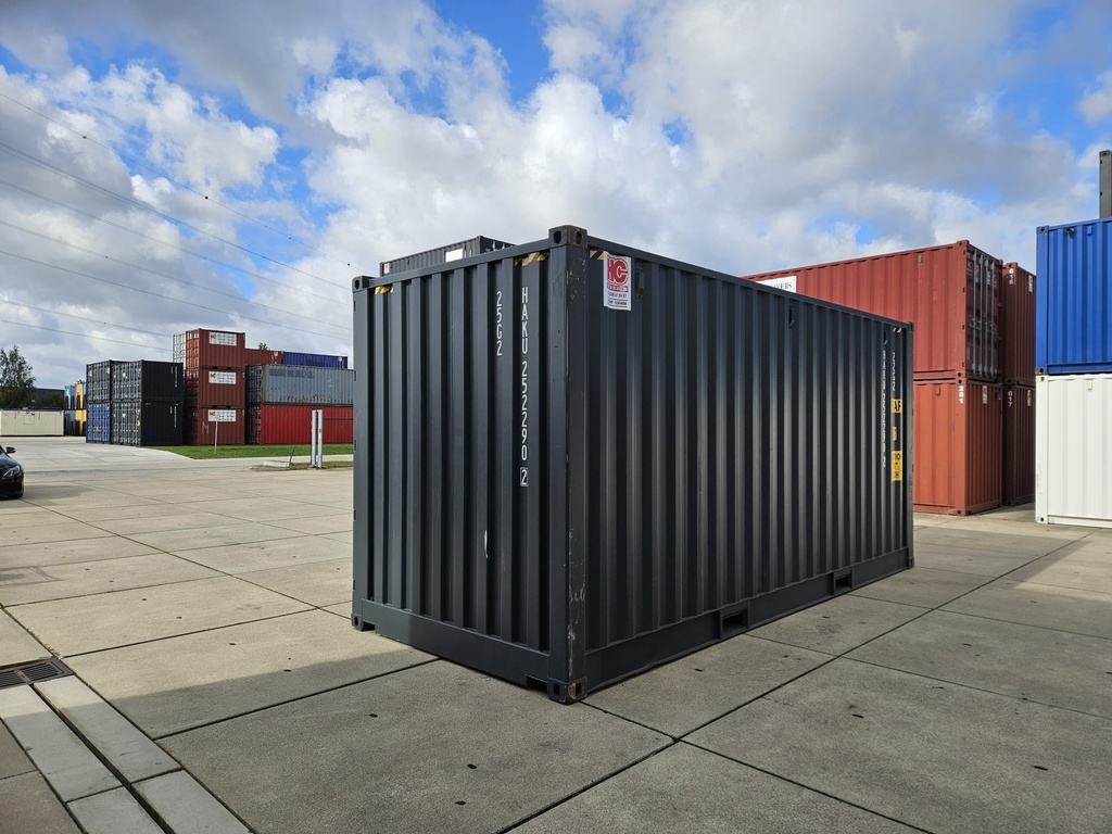 20ft HC Open Side Container Nieuw (One way) Donkergrijs
