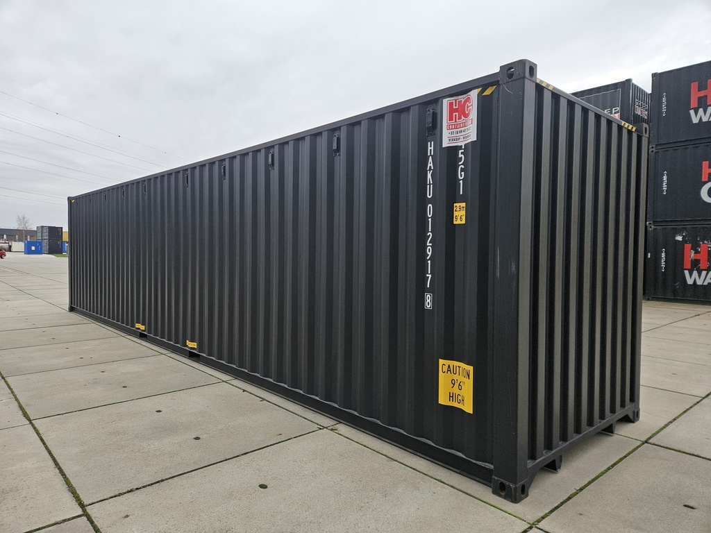 40ft HC Container Nieuw (One way) Zwart