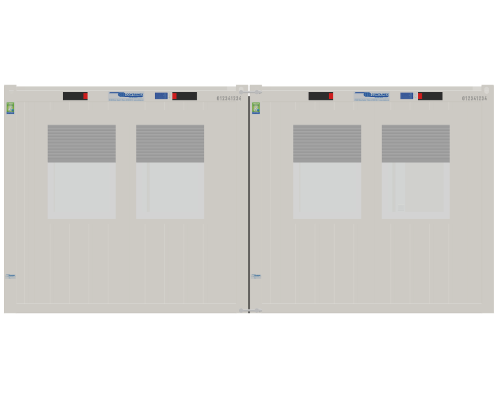 Nieuwe bureelcontainer 6m x 6m