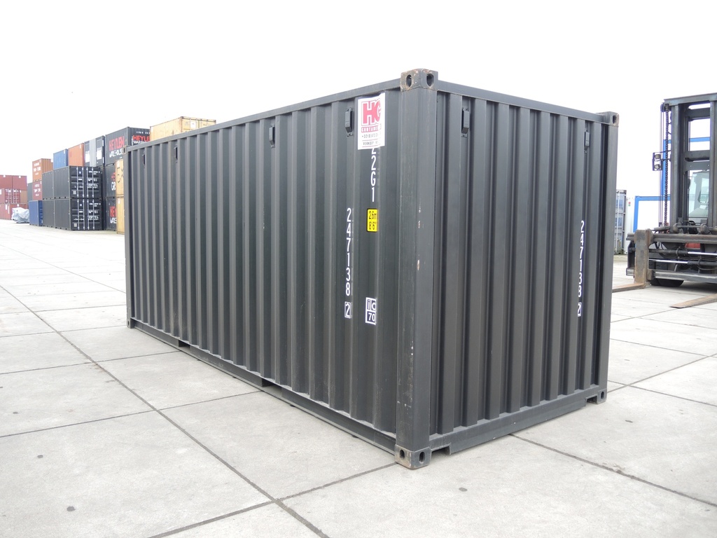 20ft Container Nieuw (One way) Zwart