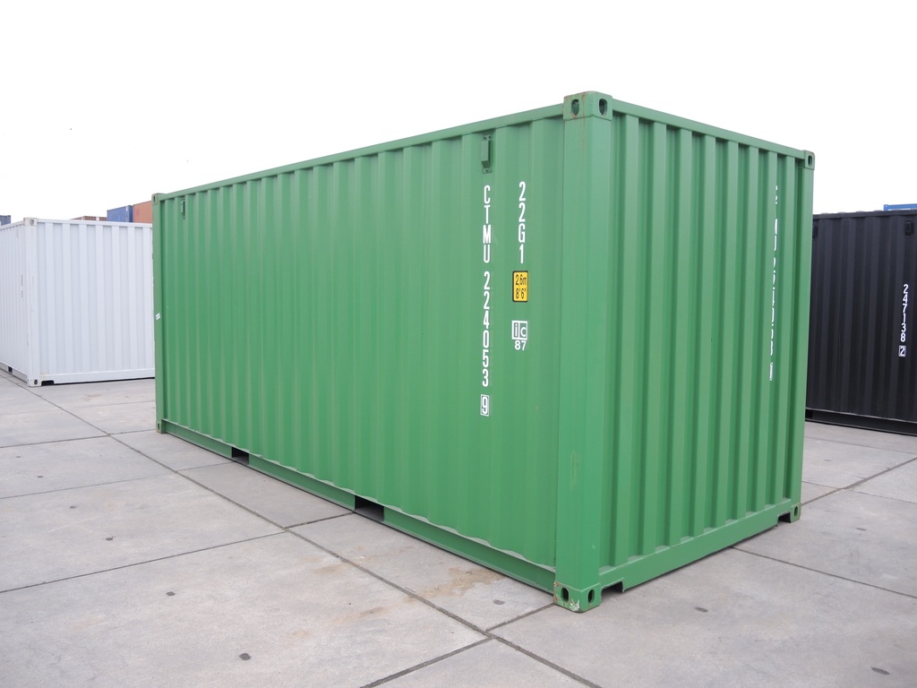 20ft Container Nieuw (One way) Lichgroen