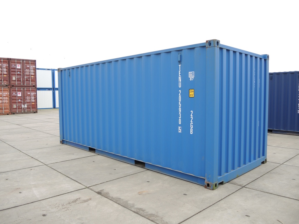 20ft Container Nieuw (One way) blauw