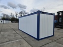 Nieuwe bureelcontainer 6m x 2m40 AL Wit/Blauw
