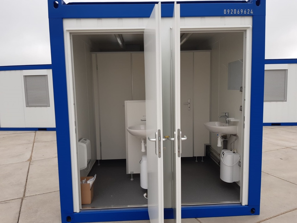 Nieuwe bureelcontainer 3m x 2m40 WC