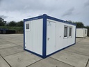 Nieuwe bureelcontainer 6m x 2m40 - met toilet