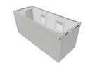 Nieuwe bureelcontainer 6m x 2m40 DKVL Lichtgrijs