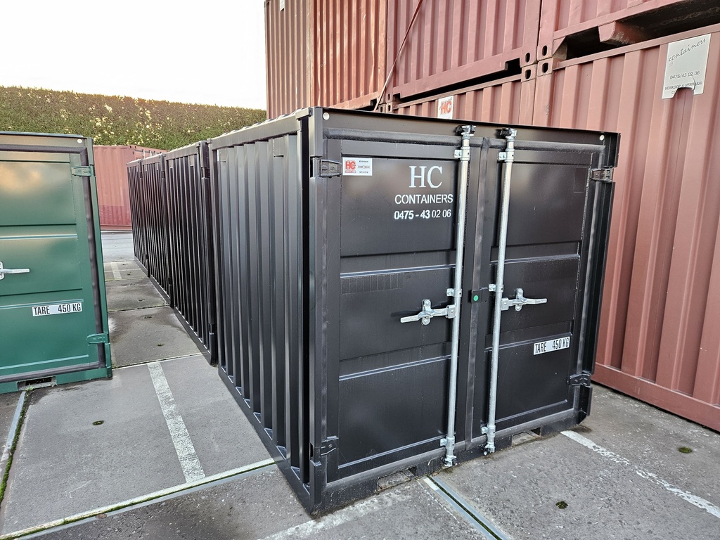 6ft Container Nieuw Zwart