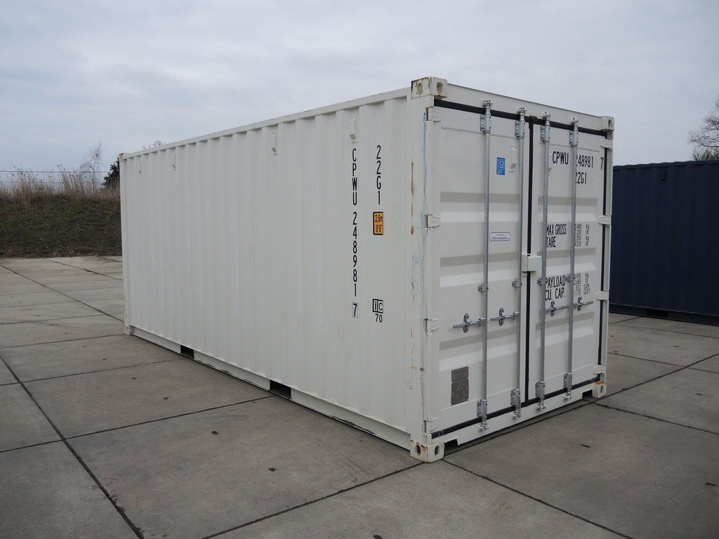 20ft Container Nieuw (One way) Wit