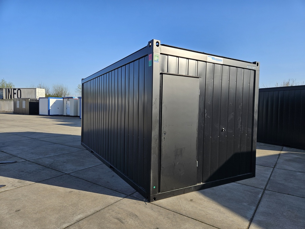 New office unit 6m x 3m DKVK Black with mobile airco