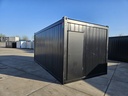 Nieuwe bureelcontainer 6m x 3m DKVK Zwart met mobiele airco