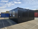 Nouveau conteneur de bureau 6m x 6m DKVLVR Noir