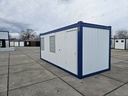 Nieuwe bureelcontainer 6m x 2m40 AL Wit/Blauw