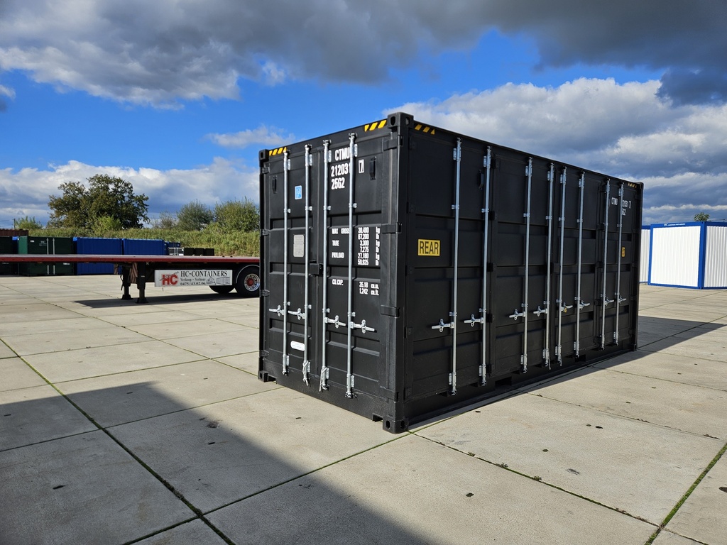20ft HC Open Side Container Nieuw (One way) Zwart