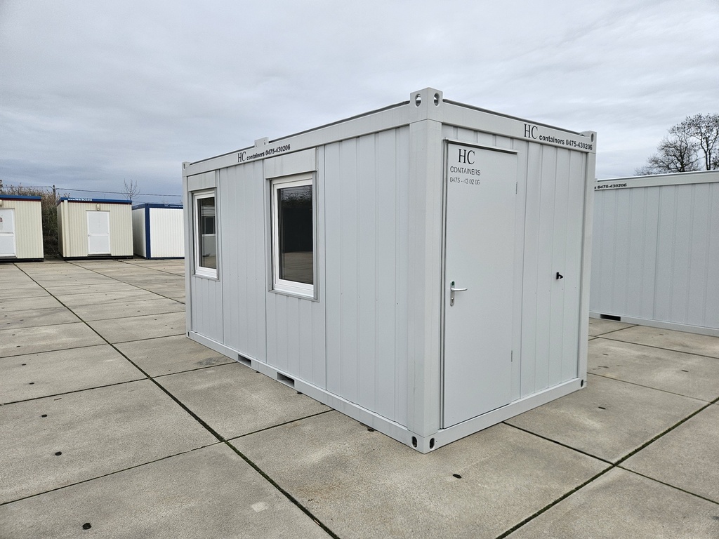 Nouveau conteneur de bureau 5m x 2m40 DKVL Gris Clair