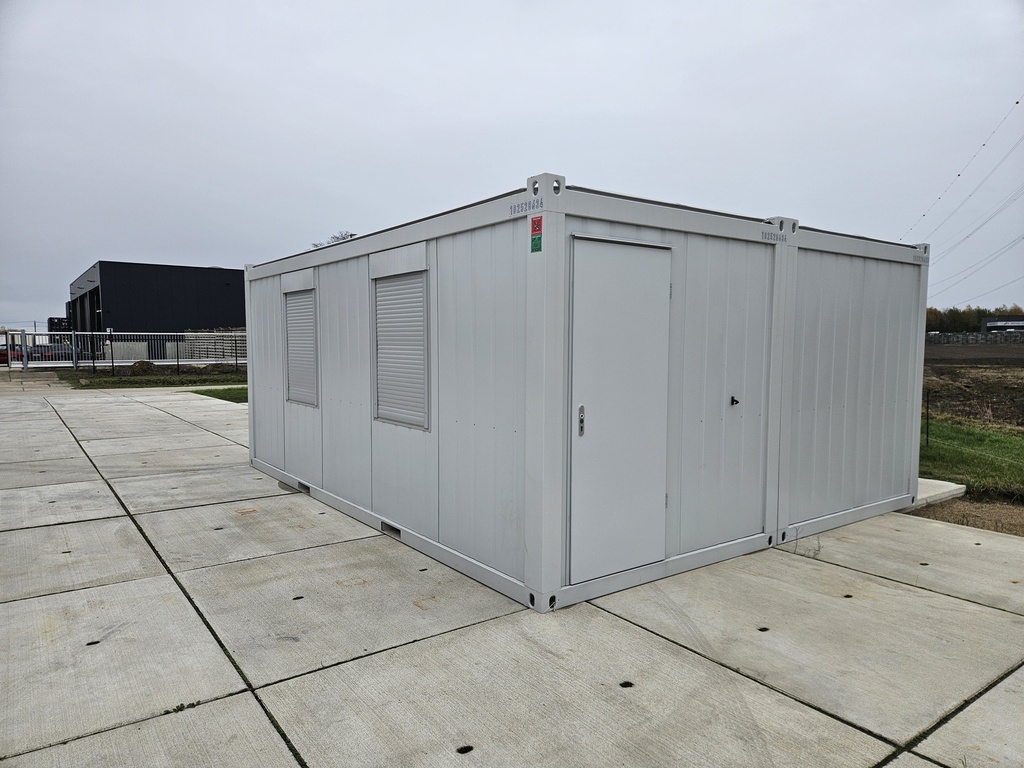Nieuwe bureelcontainer 6m x 4m80 DKVLVR Hellgrau