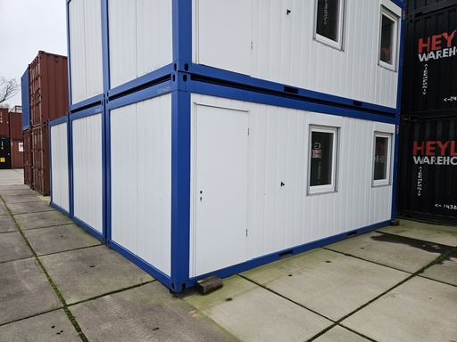 Neu Buröcontainer 6m x 2m40 AR Weiss/Blau