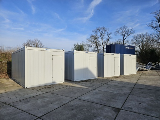 Bureelcontainer 6m x 3m DKVK/AC Lichtgrijs 